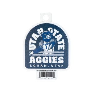 Utah State Aggies Big Blue Retro Sticker - 2 In.